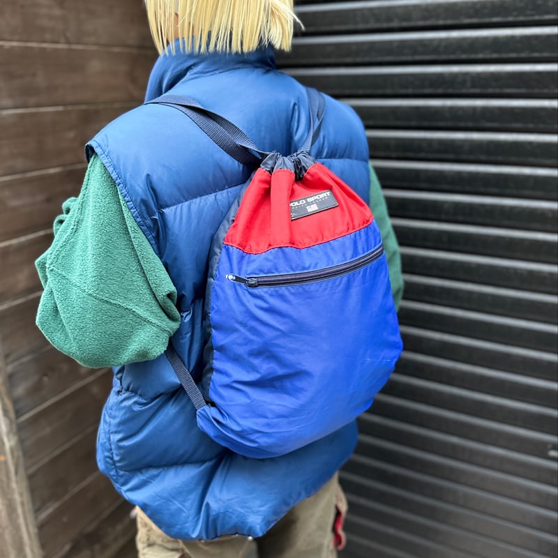 90s POLO SPORT ポロスポーツ 巾着 リュック レア ヴィンテージ 90s POLO SPORT ポロスポーツ 巾着 リュック レア ヴィンテージ