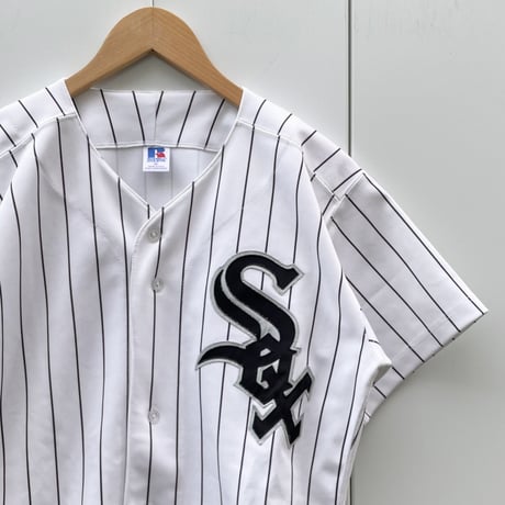 RUSSELL MLB WHITE SOX/ラッセル シカゴホワイトソックス ベースボールシャツ 90年代 Made In USA (USED)