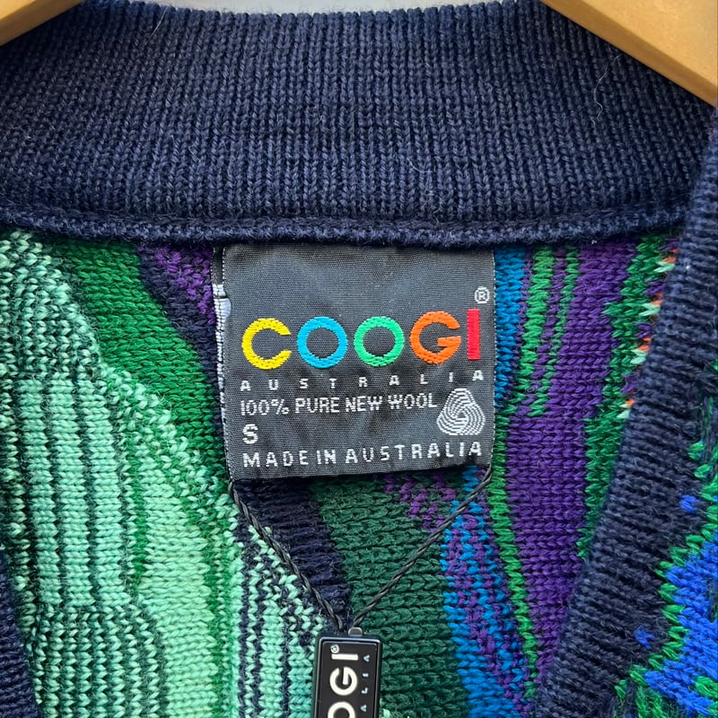COOGI/クージー 3Dミックス カーディガン 90年代 Made in COOGI/クージー 3Dミックス カーディガン 90年代 Made in