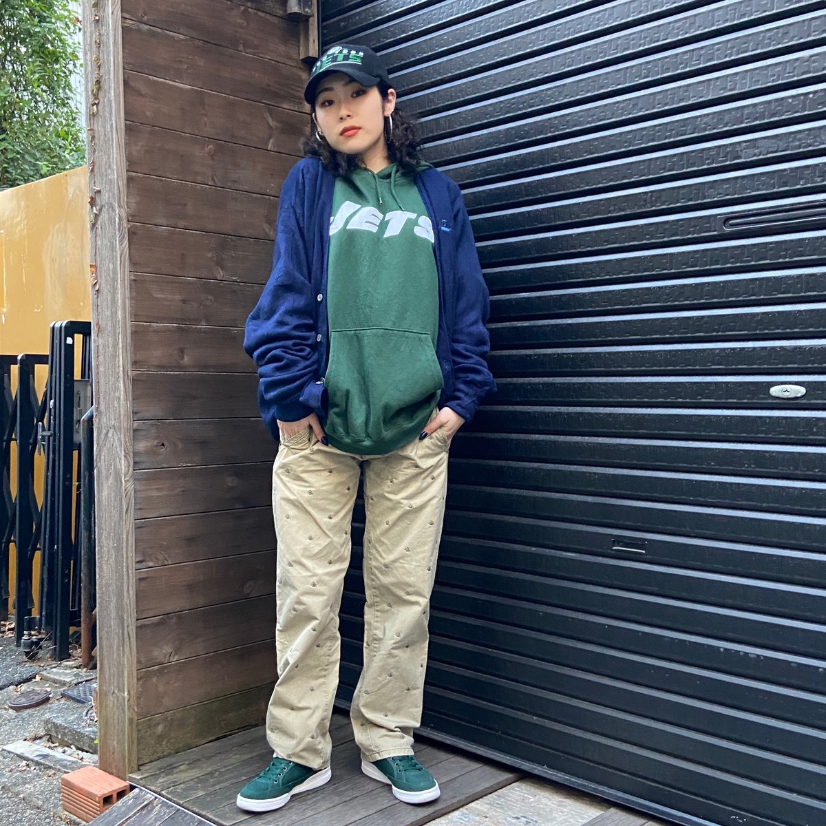 IZOD/アイゾッド アクリルカーディガン 90年前後 Made In USA