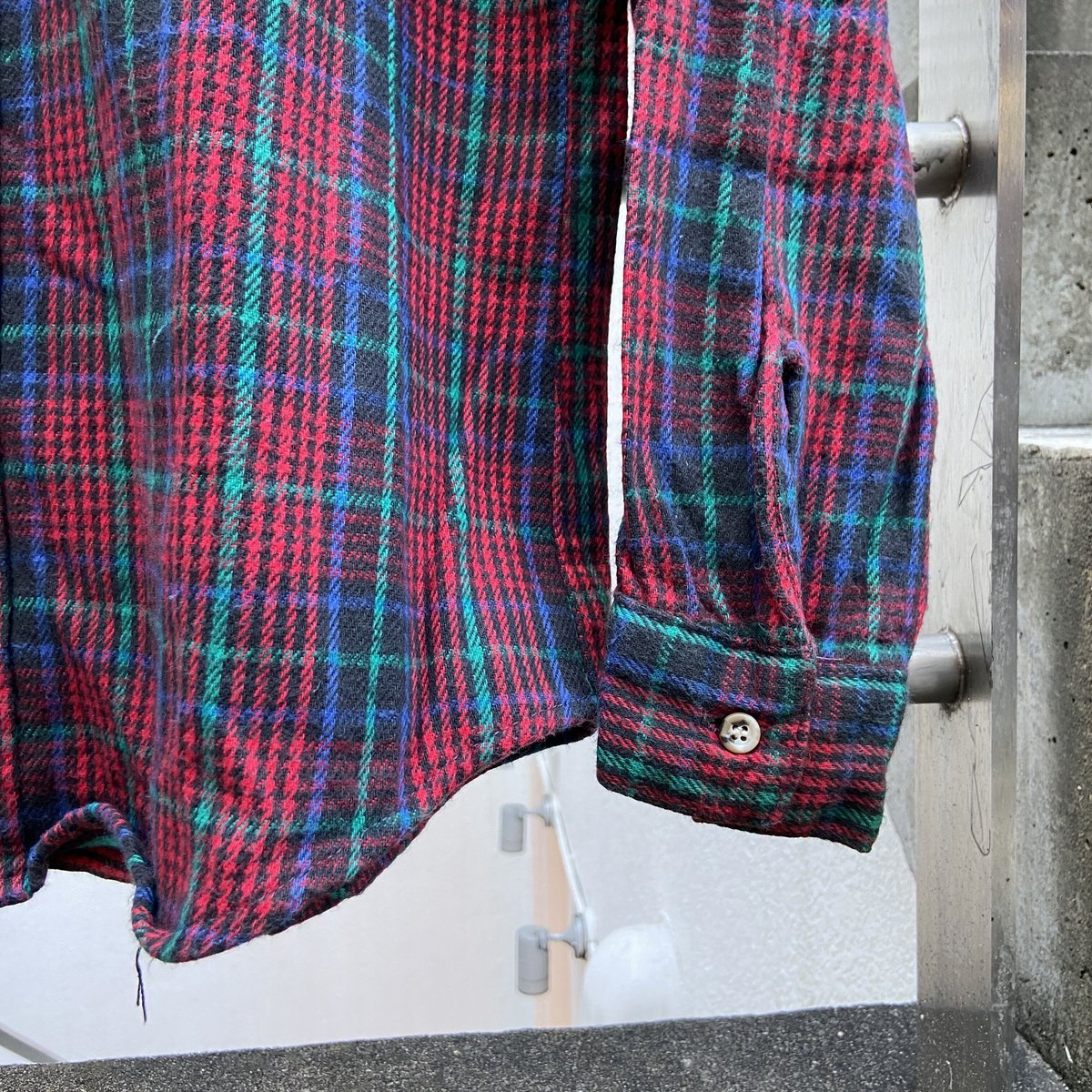 FIVE BROTHER ファイブブラザー チェック柄 ネルシャツ L 80年代 80s USA製 FIVE BROTHERファイブブラザー チェック コットン