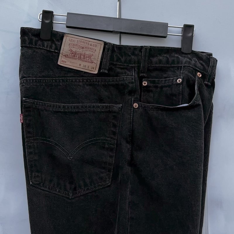 Levi's/リーバイス 550リラックスフィットブラックジーンズ Levi's/リーバイス 550リラックスフィットブラックジーンズ