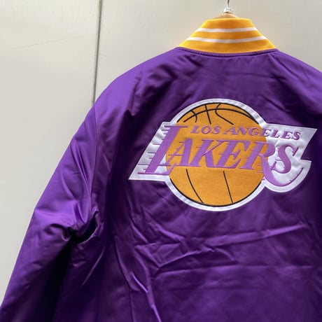 MITCHELL &NESS NBA LAKERS/ミッチェルアンドネス ロサンゼルスレイカーズ サテンスタジャン 2022年 (NEW)