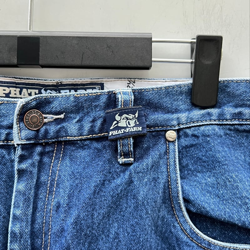 ファットファーム PHAT FARM 刺繡ロゴ デニム ペインター W34