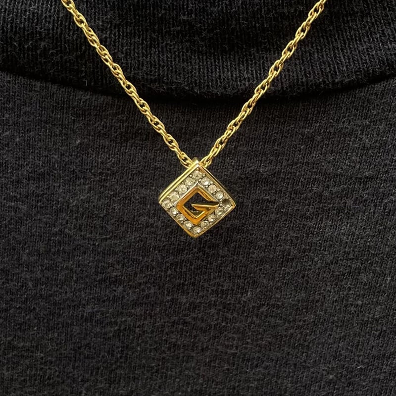 宅配 GIVENCHY/ジバンシィ ゴールドカラーネックレス (USED 80年代 ネックレス、ペンダント、チョーカー