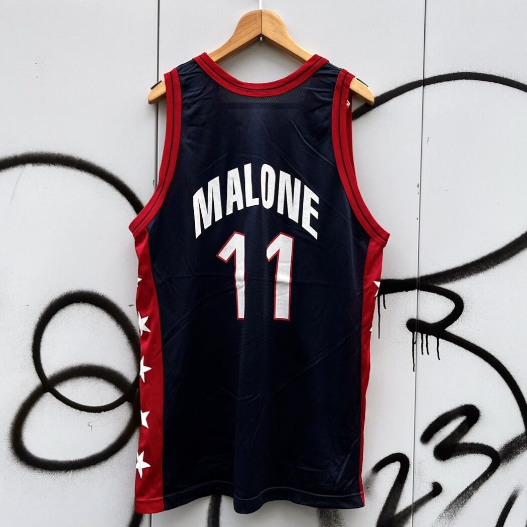 Champion - チャンピオン バスケットボール USA アメリカ代表 ドリームチーム ユニフォーム ジャージ #11 MALONE カール・マローン O CHAMPION Champion USA BASKETBALL 11MALONE/チャンピオン アメリカ代表