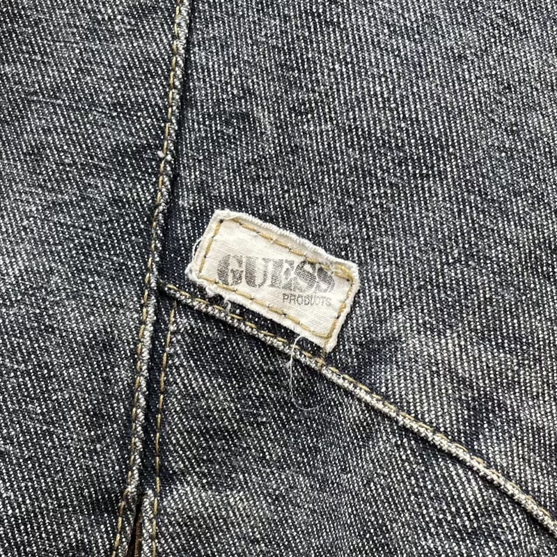 GUESS/ゲス レザー切り替えダブル Gジャン 90年代 Made in USA (USED