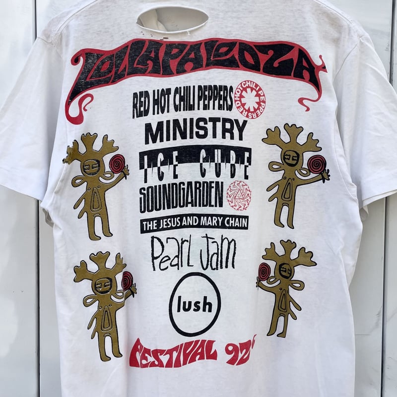 LOLLAPALOOZA/ロラパルーザ フェスティバル'92 Tシャツ 92年 LOLLAPALOOZA/ロラパルーザ フェスティバル'92 Tシャツ 92年