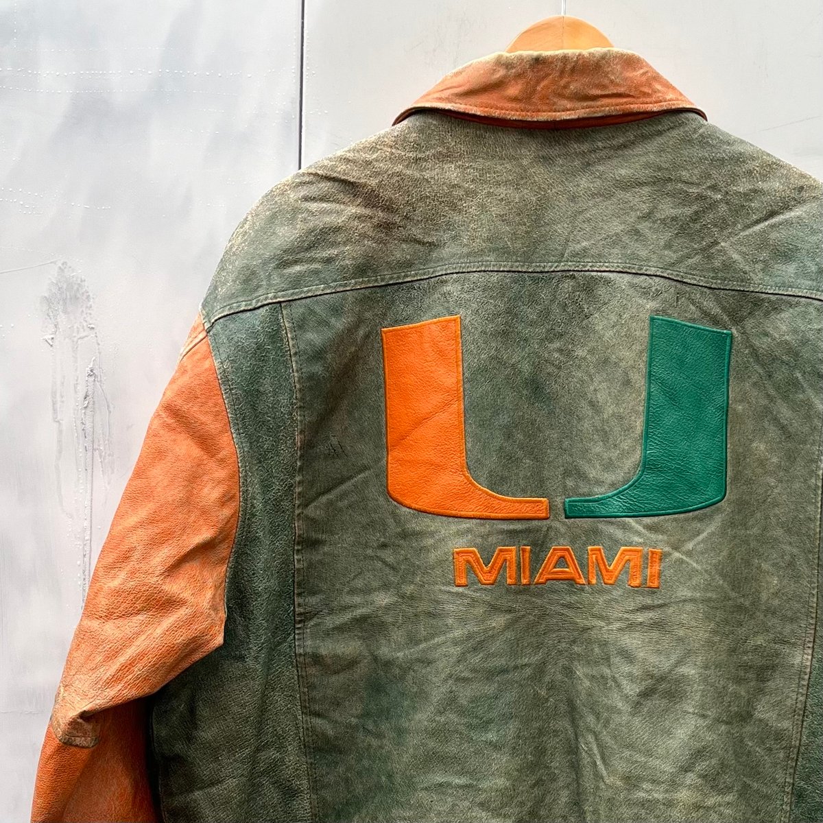 MIAMI HURRICANES/マイアミハリケーンズ レザージャケット 90年代 (USED