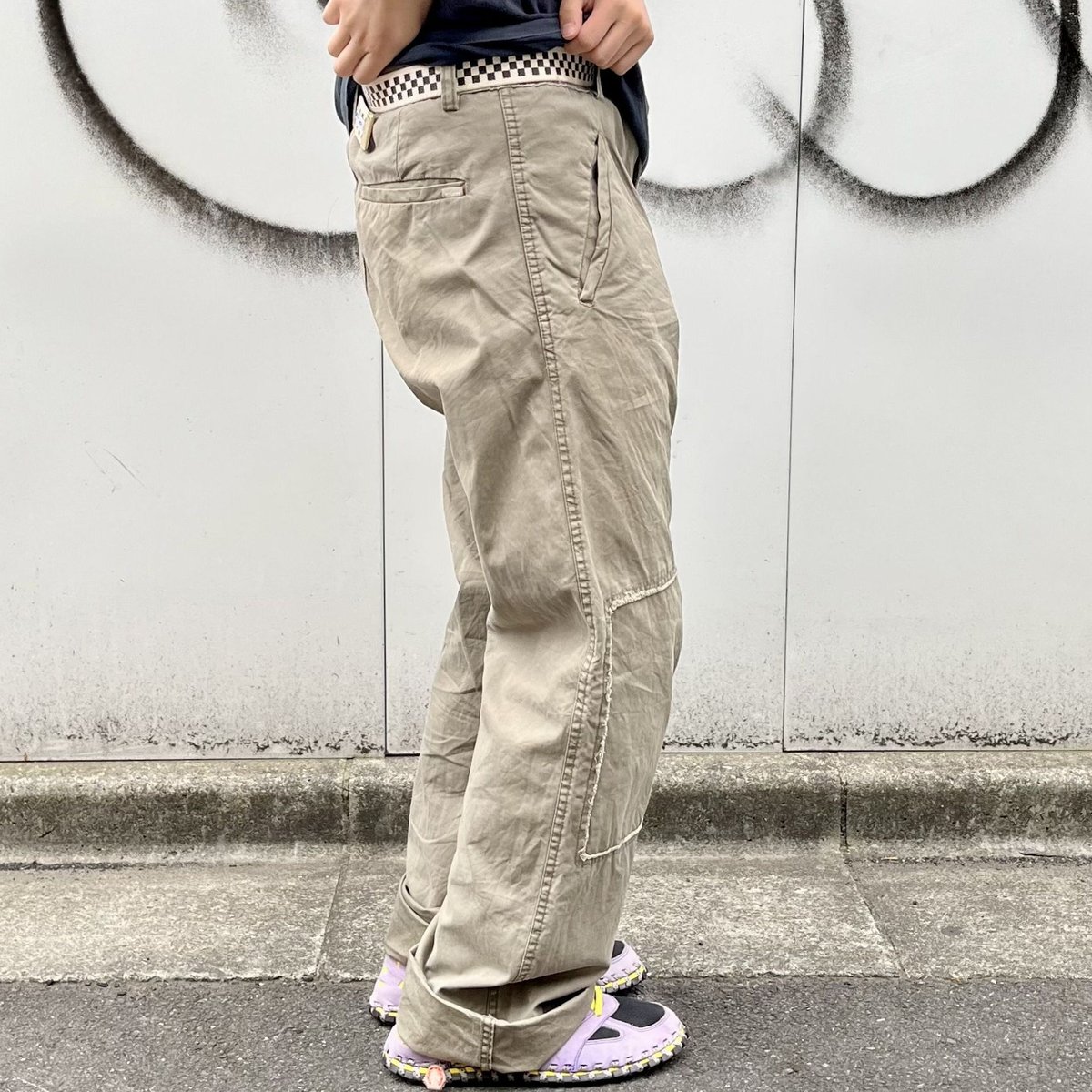 old stussy ワークパンツ-