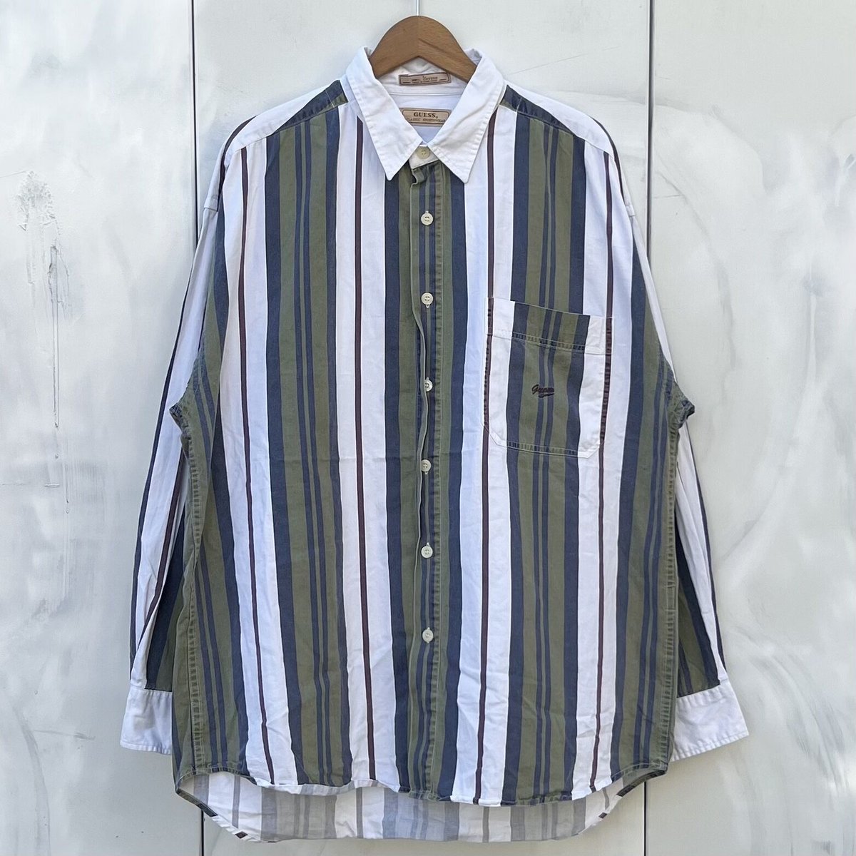 GUESS /ゲス ストライプシャツ 90年代 (USED) | chameleon wear GUESS /ゲス ストライプシャツ 90年代 (USED) | chameleon wear
