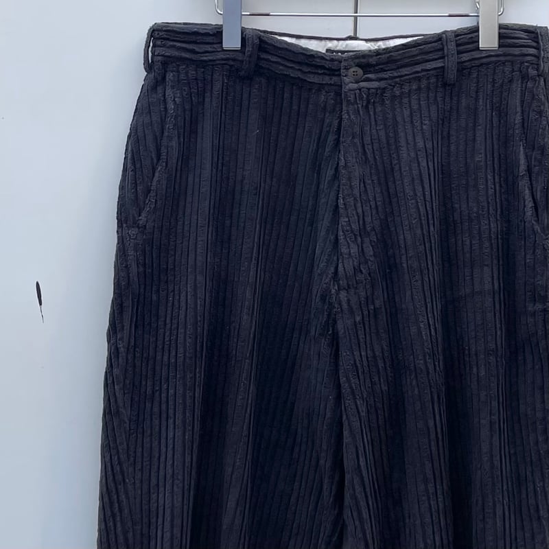 PERRY ELLIS ペリーエリス 太畝コーデュロイ パンツ ブラック w32 Perry Ellis ペリーエリス 太畝 コットン コーデュロイ 2タック