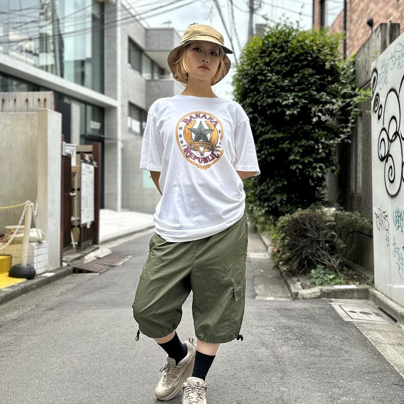 【未使用】80〜90s バナナリパブリック Tシャツ 世界地図