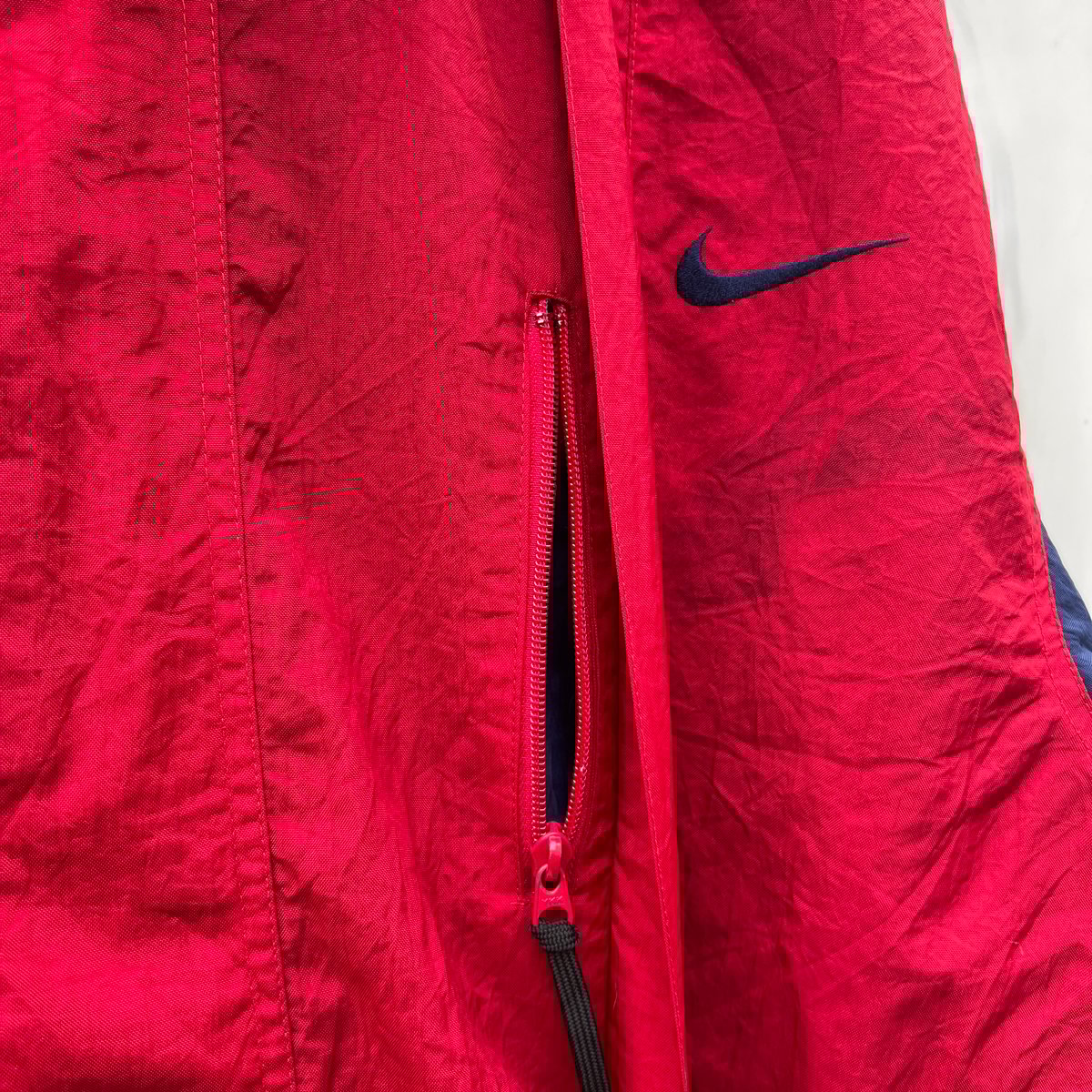 NIKE/ナイキ 裏フリースナイロンフードジャケット 90年代 (USED NIKE/ナイキ 裏フリースナイロンフードジャケット 90年代 (USED