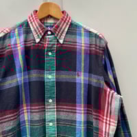 Polo Ralph Lauren/ポロラルフローレン フランネルボタンダウンシャツ 90年代 (USED)
