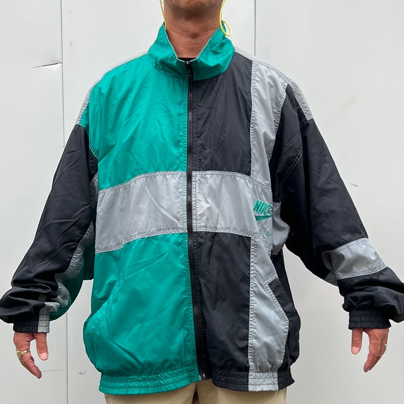 NIKE/ナイキ ビッグロゴナイロンジャケット 90年代 (USED 
