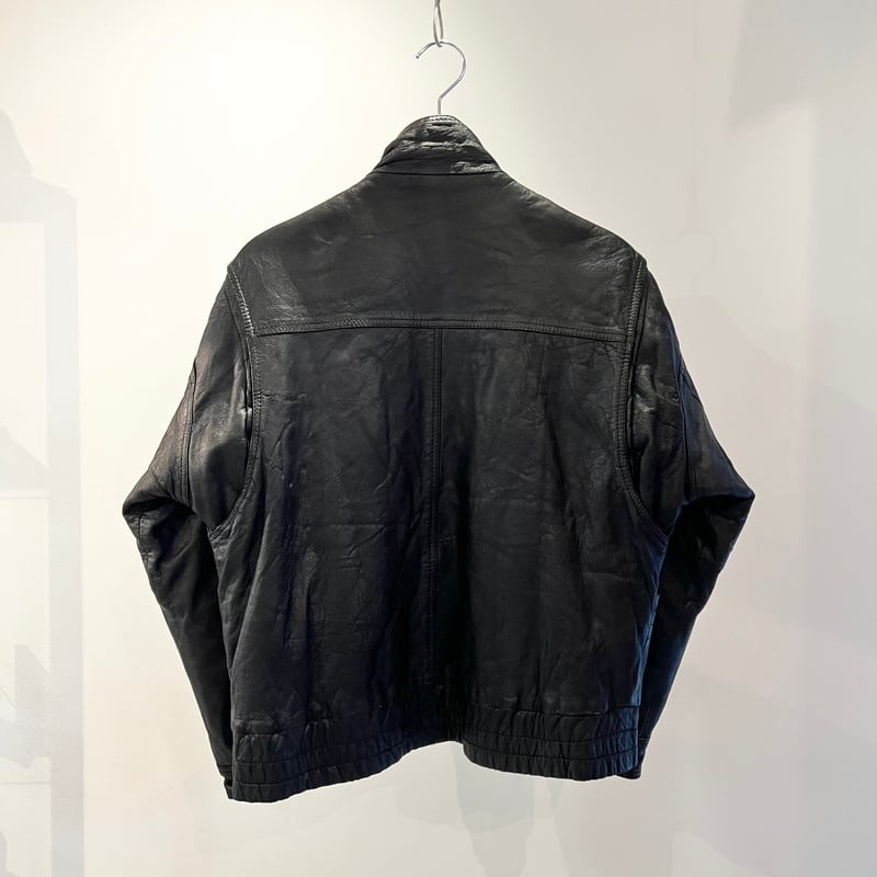 ブランド不明 レザーボンバージャケット 90年代 (USED) //2nd ブランド不明 レザーボンバージャケット 90年代 (USED) //2nd