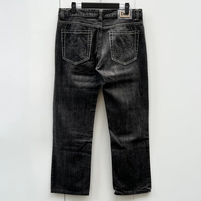 D&G/ドルチェ&ガッパーナ ブラックジーンズ 00年代 Made in D&G/ドルチェ&ガッパーナ ブラックジーンズ 00年代 Made in