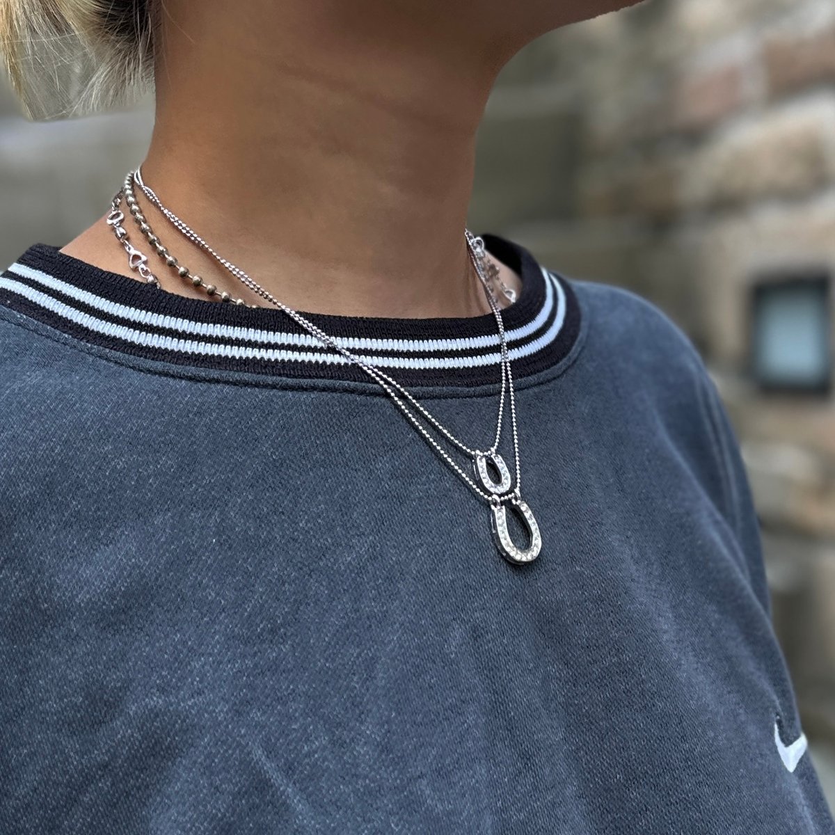 NINA RICCI/ニナリッチ シルバーカラーネックレス 90年代 (USED NINA RICCI/ニナリッチ シルバーカラーネックレス 90年代 (USED