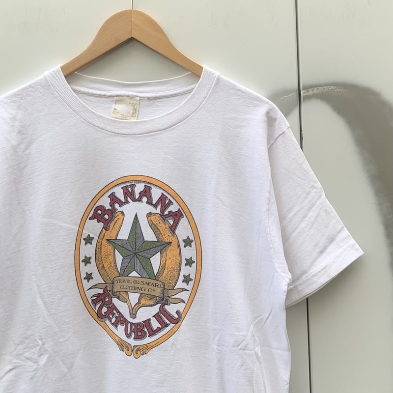 BANANA REPUBLIC/バナナリパブリック ロゴTシャツ 80年代 Made In U