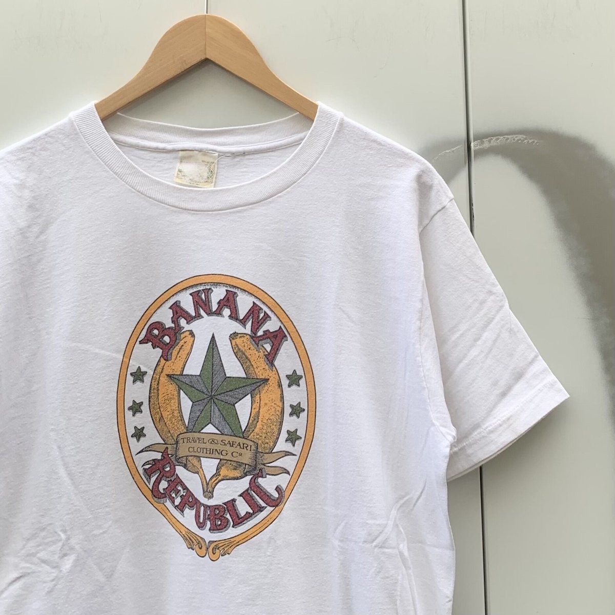 BANANA REPUBLIC/バナナリパブリック ロゴTシャツ 80年代 Made In U...
