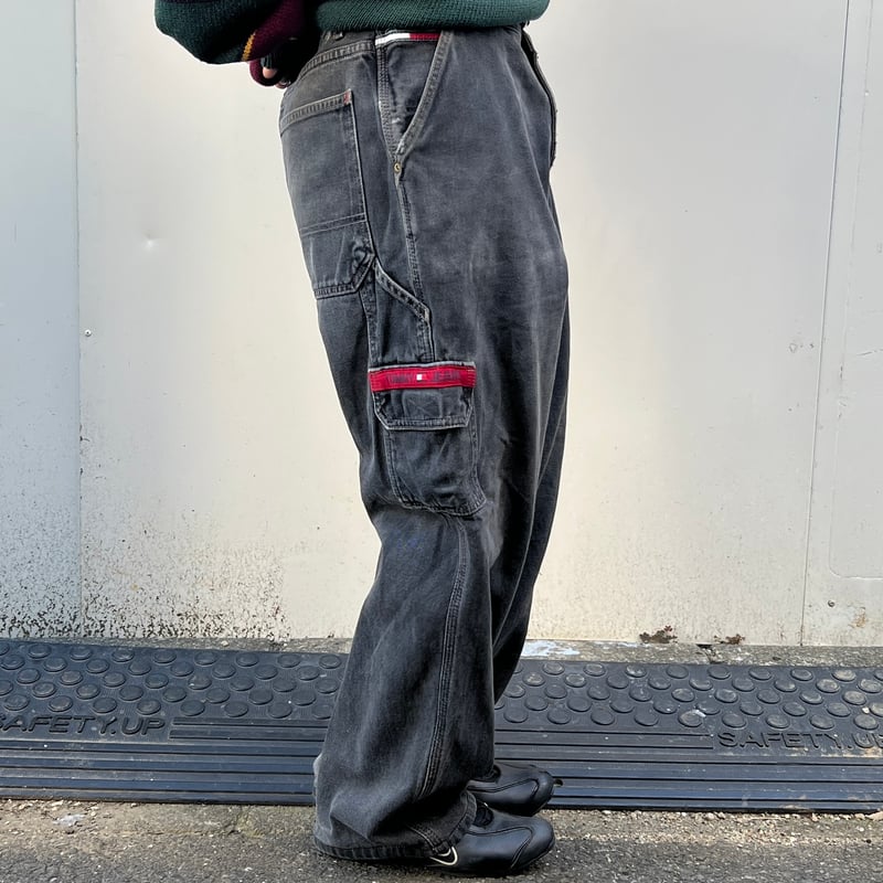 TOMMY JEANS/トミージーンズ ブラックペインターパンツ 90年代 (USED) |