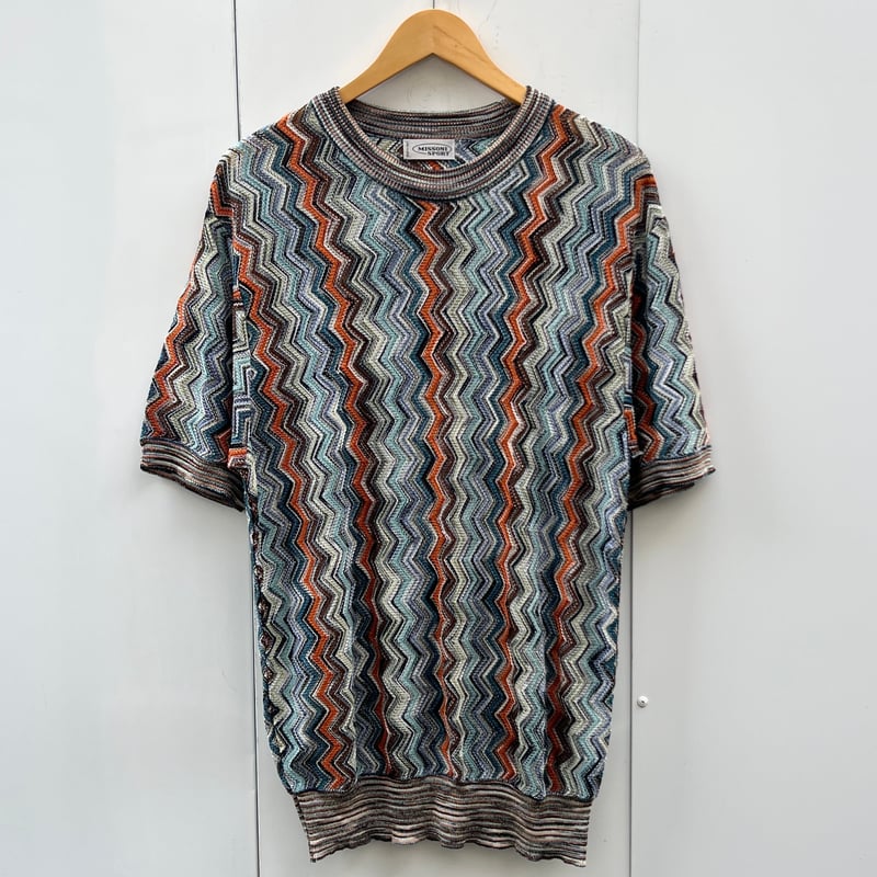 MISSONI SPORT/ミッソーニスポーツ 半袖ミックス柄セーター 90 MISSONI SPORT/ミッソーニスポーツ 半袖ミックス柄セーター 90