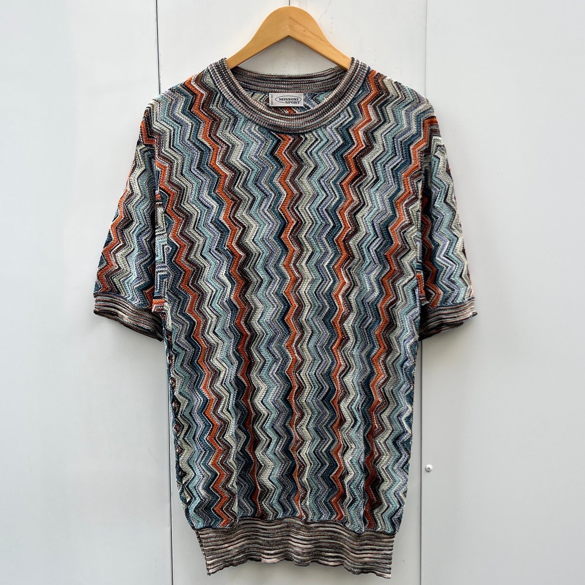 MISSONI SPORT/ミッソーニスポーツ 半袖ミックス柄セーター 90 MISSONI SPORT/ミッソーニスポーツ 半袖ミックス柄セーター 90