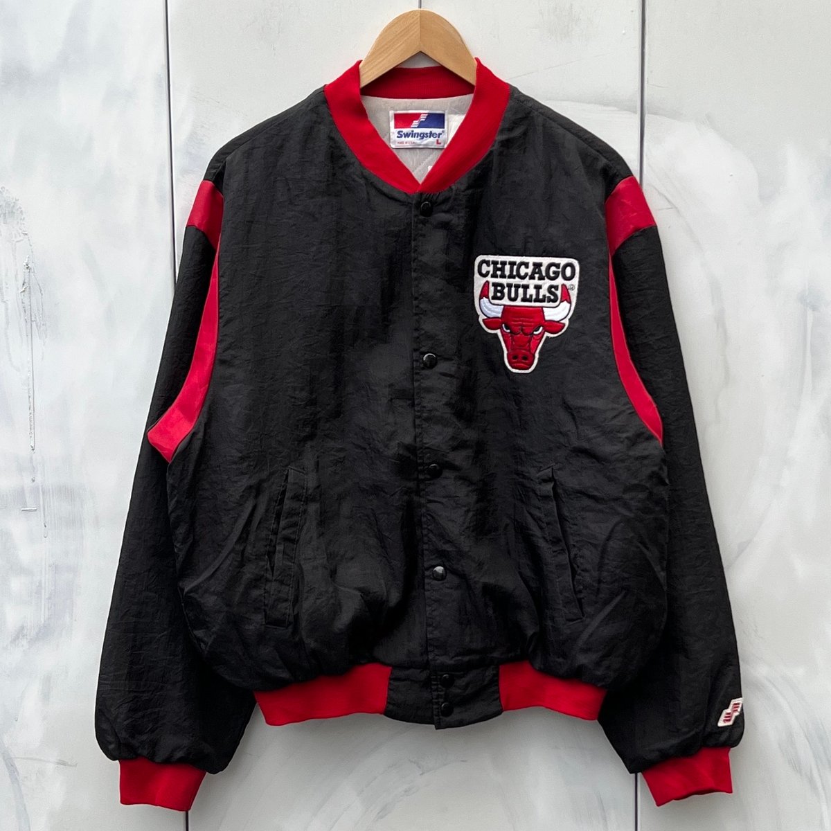 NBA BULLS/シカゴブルズ ナイロンスタジャン 90年前後 Made in USA (U...