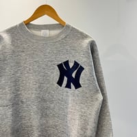 MLB YANKEES/マジェスティック ニューヨークヤンキース ロゴスウェット 90年前後 Made in USA (USED) //2nd ITEM//