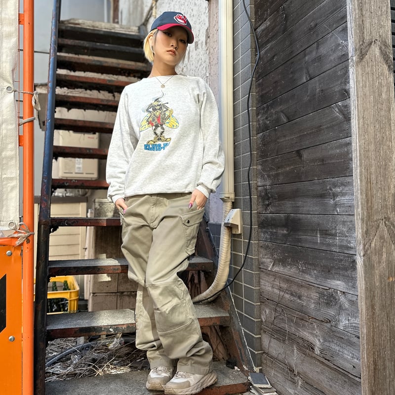 激レア90s PERRYELLISAMERICA前Vスウェットトレーナーブラック 割引ファッション - 激レア90s PERRYELLISAMERICA前Vスウェット