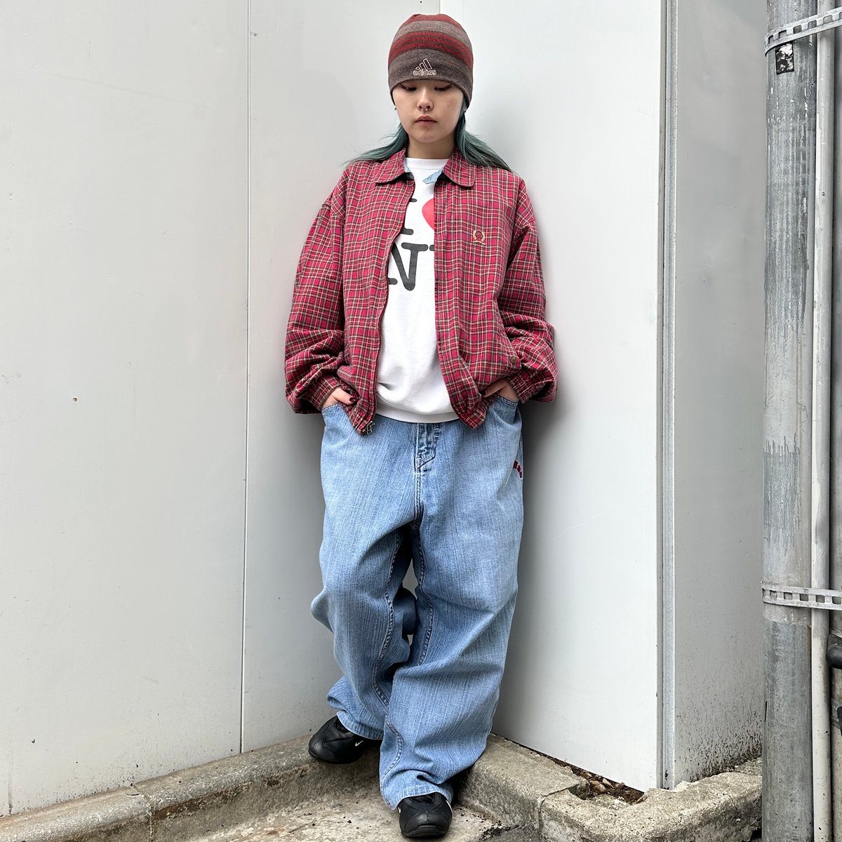 トミーヒルフィガー　ブルゾン　スウィングトップ　90s　刺繍　ストライプ　短丈 b1041672d43dd219e98571fa7b3add