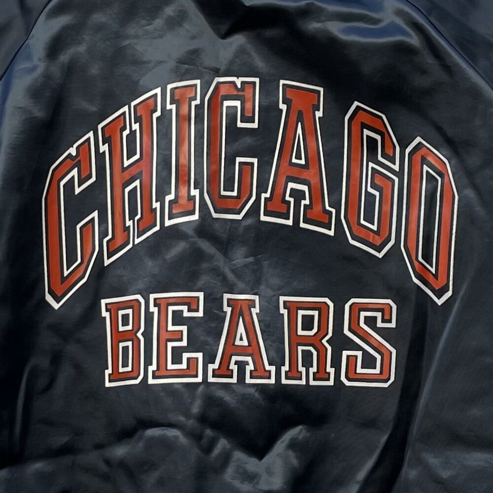 Chalk Line NFL BEARS/チョークライン シカゴベアーズ サテンスタジャン 90年前後 (USED)