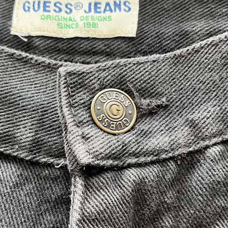 GUESS/ゲス ブラックデニムジーンズ 90年代 (USED) | chameleon GUESS/ゲス ブラックデニムジーンズ 90年代 (USED) | chameleon