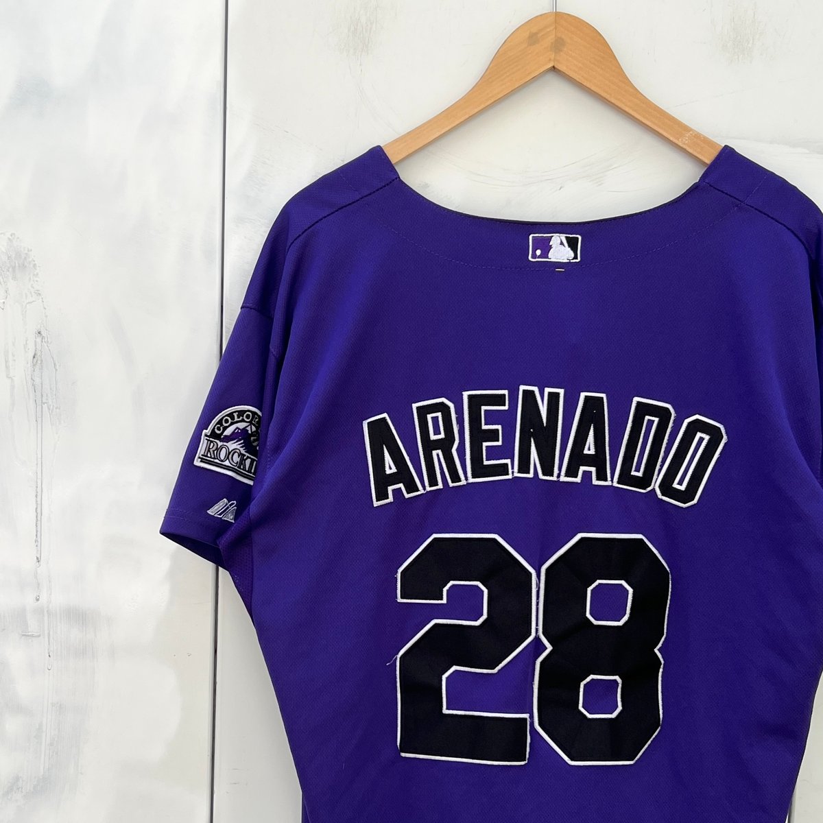 07thワールドシリーズMajestic製コロラドロッキーズ ベースボールシャツ 07thワールドシリーズMajestic製コロラドロッキーズ ベース