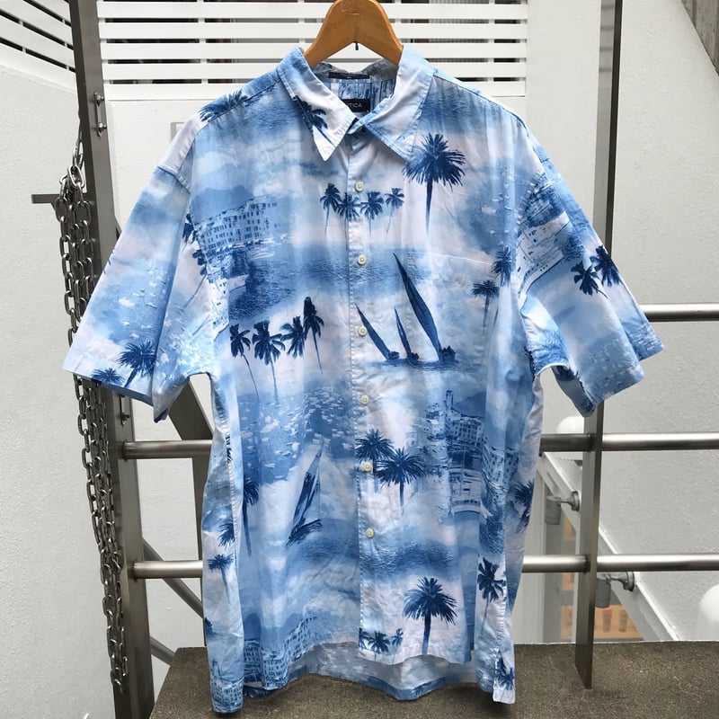 NAUTICA/ノーチカ 柄 半袖シャツ 2000年前後 (USED) | chameleon NAUTICA/ノーチカ 柄 半袖シャツ 2000年前後 (USED) | chameleon