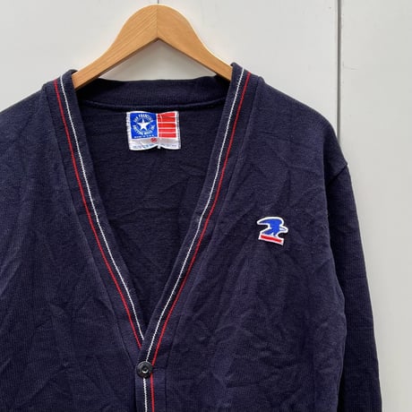 SAN FRANCISCO KNITTING MILLS/サンフランシスコニッティングミルズ US POSTALアクリルカーディガン 90年代 Made In USA (USED)