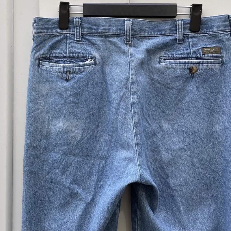 ★Lee推定'90s【WRINKLE RESISTANT】デニムスラックスパンツ Lee/リーデニムスラックス 2000年前後 (USED) | chameleon wear
