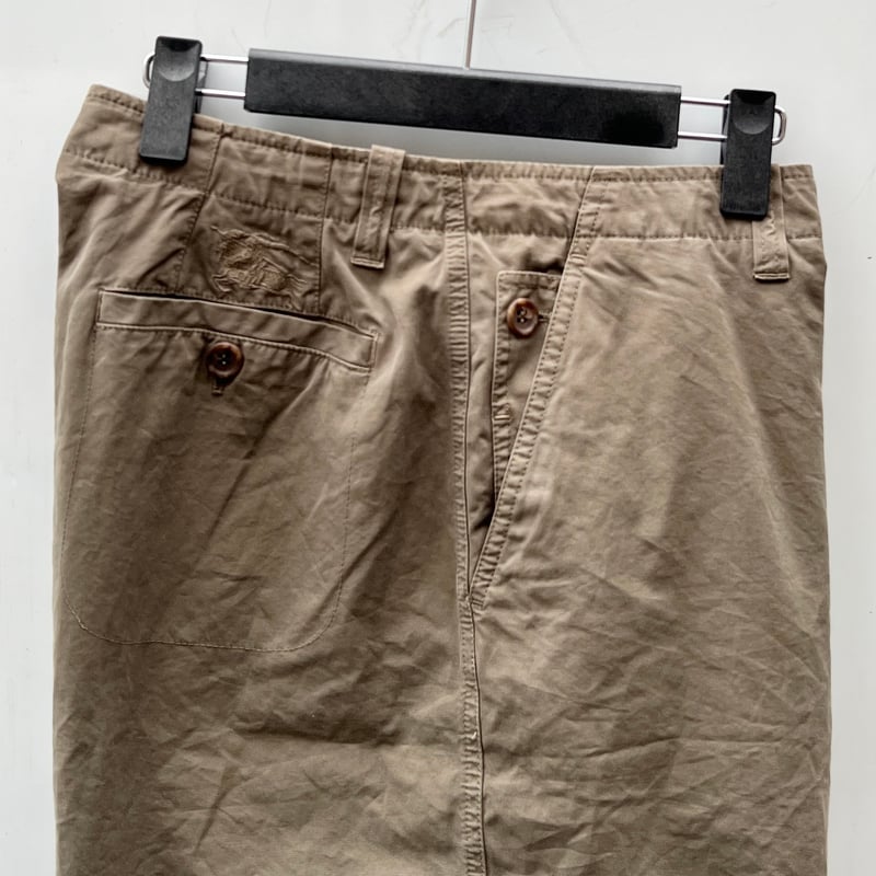 Burberry Brit チノパン 38L US アイボリー Burberry Brit Cotton Stretch Blend New Classic Check Button