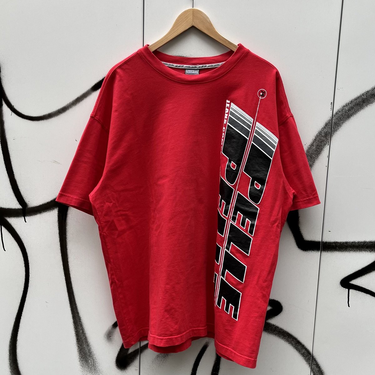 PELLE PELLE ペレペレ刺繍ロゴシャツ　ゆるだぼ　L ビックシルエット PELLE PELLE ペレペレ刺繍ロゴシャツゆるだぼL ビックシルエット