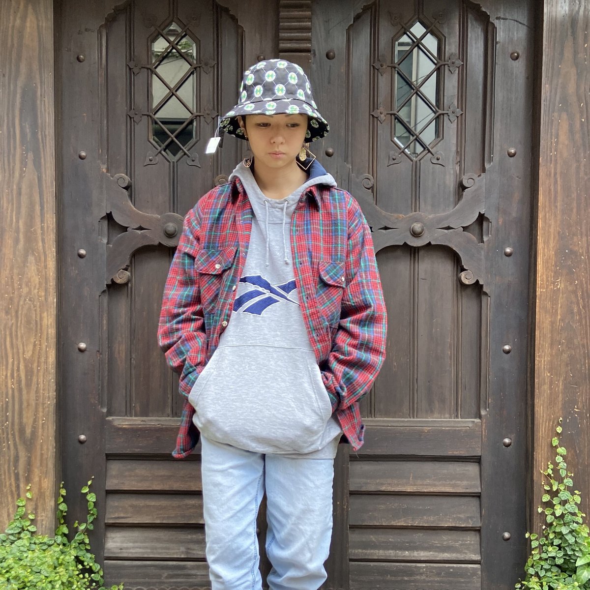 80s 90s FIVEBROTHER ファイブブラザー ネルシャツ チェック 80s 90s FIVEBROTHER ファイブブラザー ネルシャツ チェック