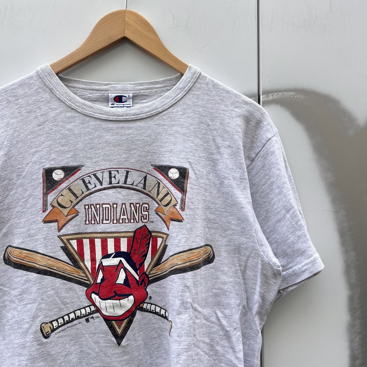 Champion MLB INDIANS/チャンピオン クリーブランド インディアンズ Tシャツ 90年代 (USED)