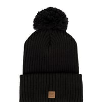 Herschel Supply/ハーシェル・サプライ - Alpine(アルパイン) ポンポンニットキャップ (Black / ブラック) 【セール】【ニット帽】【ビーニー】【スノーボード】【スキー】