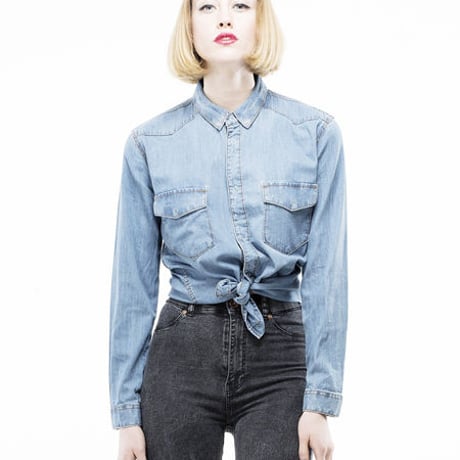 DR.DENIM/ドクターデニム-BETHANY ウォッシュ加工デニムウエスタンシャツ Light Stone (ライトストーン) 【セール】【北欧】【スウェーデン】【Gstarraw】【acne】