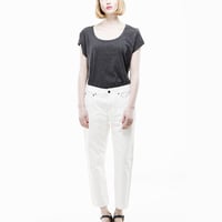 DR.DENIM/ドクターデニム - MY-BOY クロップドルーズジーンズ White (ホワイト) 【北欧】【スウェーデン】【ボーイフレンドデニム】【ホワイトデニム】