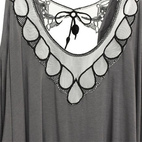 mine/マイン - ティアドロップ オープンショルダー チュニック 【セール】【東ロンドン】【イギリス】【UK】【TOPSHOP】【絵本】【付け襟デザイン】【装苑掲載ブランド】