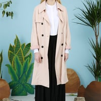 The Whitepepper / ザ・ホワイトペッパー - ルーズフィットトレンチコート(ピンク) 【セール】【ロンドン】【イギリス】【VOGUE】【ELLE】【TOPSHOP】【オーバーサイズ】