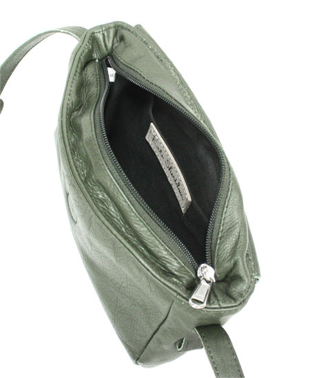 KATE SHERIDON ケイトシェリダン　バッグ　レザーハンドル　綿　緑格子 KATE SHERIDON ケイトシェリダンバッグレザーハンドル綿緑格子