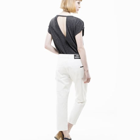 DR.DENIM/ドクターデニム - MY-BOY クロップドルーズジーンズ White (ホワイト) 【北欧】【スウェーデン】【ボーイフレンドデニム】【ホワイトデニム】