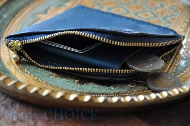 イタリアンオイルレザーアリゾナ・L型財布（アルノブルー） | 時を刻む